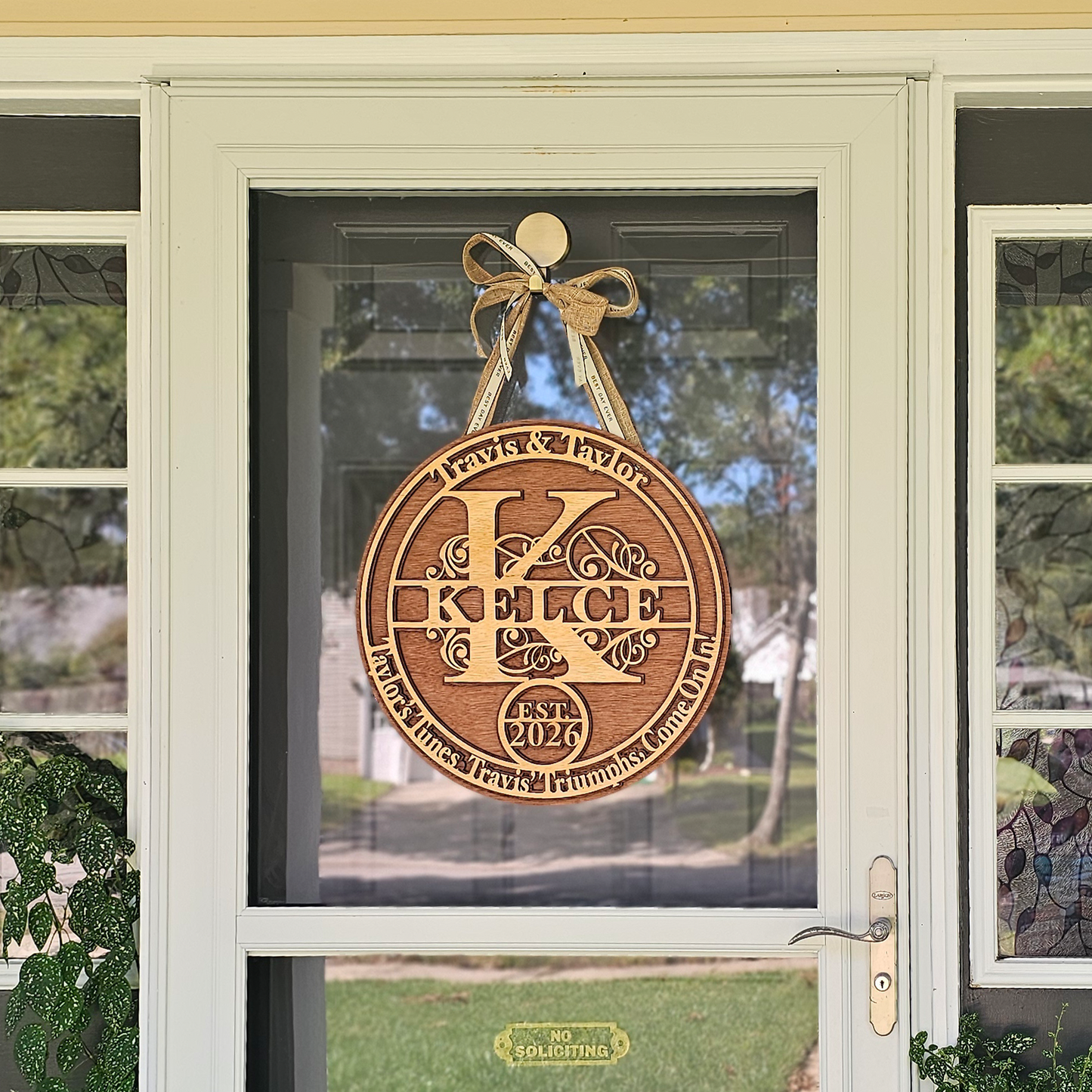 Layered Split Monogram 